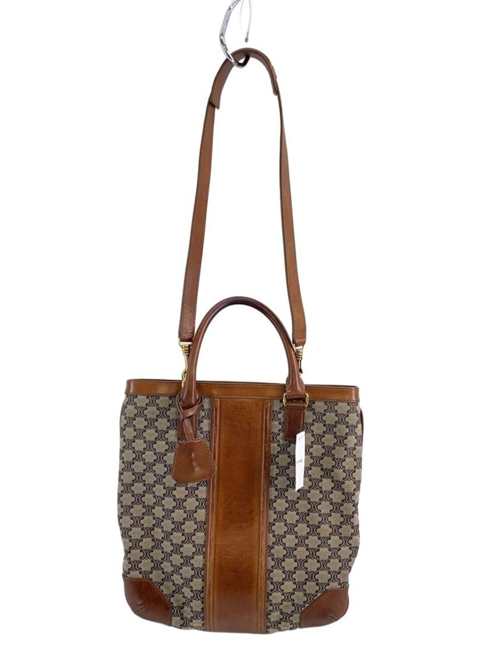 Celine Tote Bag Canvas Brown All over